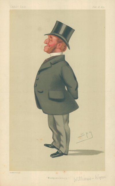 M. Charles Watkin Williams-Wynn, Montgomeryshire, 28 juin 1879, caricature de Vanity Fair - Leslie Matthew Ward
