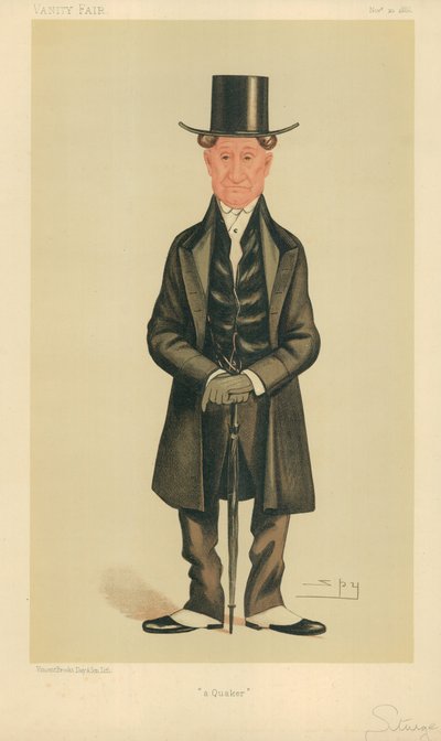 M. E Sturge, un quaker, 20 novembre 1886, caricature de Vanity Fair - Leslie Matthew Ward
