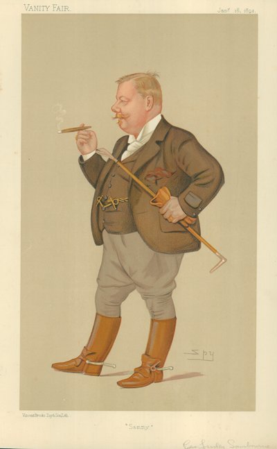 M. Edward Linley Sambourne, Sammy, 16 janvier 1892, caricature de Vanity Fair - Leslie Matthew Ward