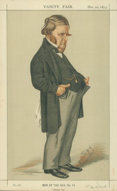 M. Edward Matthew Ward, Art historique, 20 décembre 1873, caricature de Vanity Fair - Leslie Matthew Ward