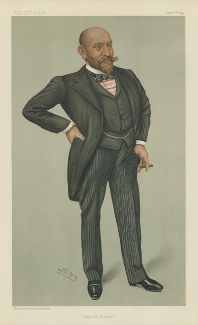M Ernest Cassel (lithographie en couleur) - Leslie Matthew Ward