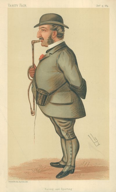 M. Leopold de Rothschild, courses et sports, 13 décembre 1884, caricature de Vanity Fair - Leslie Matthew Ward
