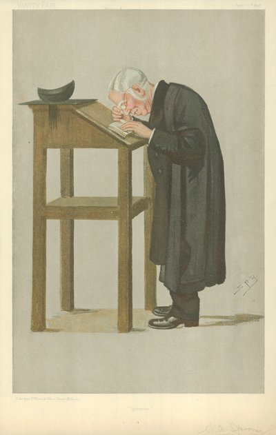 M. W A Spooner, Spooner, 21 avril 1898, caricature de Vanity Fair - Leslie Matthew Ward