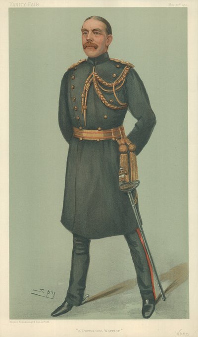 M. William Dudley Ward, Un guerrier permanent, 30 mai 1901, caricature de Vanity Fair - Leslie Matthew Ward