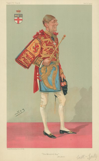 Sir Alfred Scott-Gatty, Le Garçon ménestrel, 1er décembre 1904, caricature de Vanity Fair - Leslie Matthew Ward