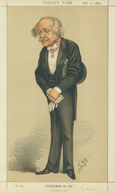 Sir Henry Creswicke Rawlinson, Notre politique orientale, 12 juillet 1873, caricature de Vanity Fair - Leslie Matthew Ward