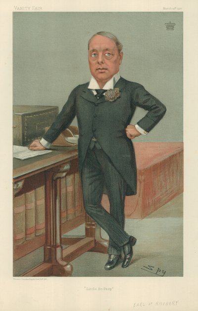 Le comte de Rosebery, Little Bo-Peep, 14 mars 1901, caricature de Vanity Fair - Leslie Matthew Ward