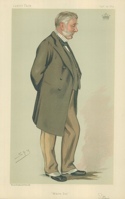 Le Comte de Stair, White Dal, 22 septembre 1883, caricature de Vanity Fair - Leslie Matthew Ward