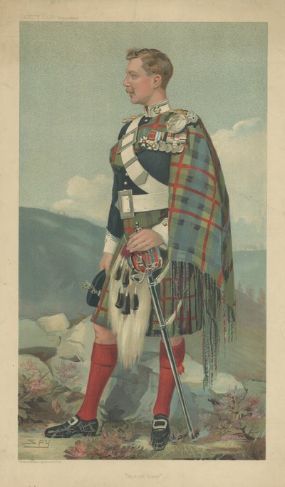 Le marquis de Tullibardine (lithographie en couleur) - Leslie Matthew Ward