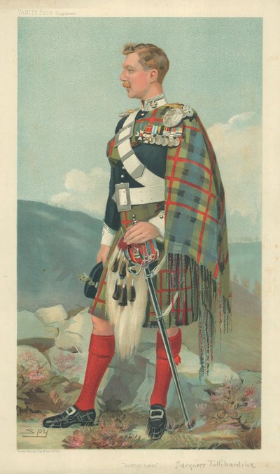 Le marquis de Tullibardine, Scottish Horse, 23 mars 1905, caricature de Vanity Fair - Leslie Matthew Ward