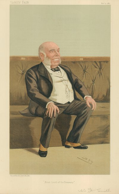 Le Très Honorable William Henry Smith, Premier Lord du Trésor, 12 novembre 1887, caricature de Vanity Fair - Leslie Matthew Ward