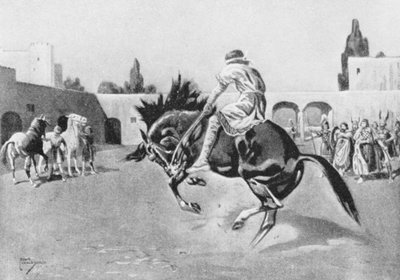 Basile I domptant un cheval sauvage - Leslie Mosley
