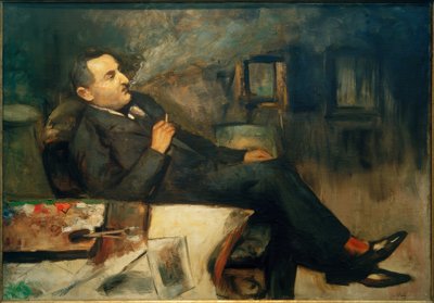 Lesser Ury fumant dans l