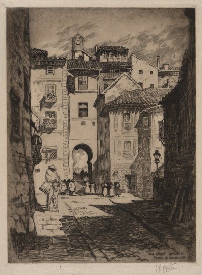 Rue menant à la Plaza de Zocodover, Tolède - Lester George Hornby