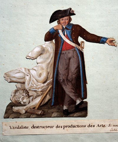 Révolution française : un vandale, destructeur d