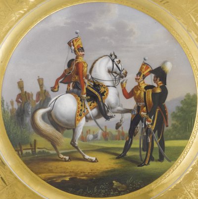 Officier en chef et sous-officier du régiment des hussards de la garde, 1829 - Lev Alexandrovich Belousov