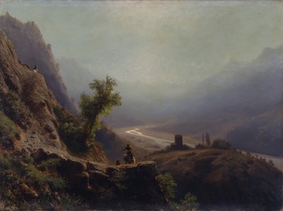 Dans les montagnes du Caucase, 1879 - Lev Felixovich Lagorio