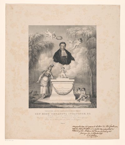 Portrait de Sibrandus Stratingh - Levi Michiel Bendix