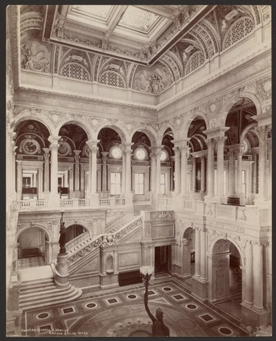 Bibliothèque du Congrès : Grand Stair Hall - Levin C. Hardy