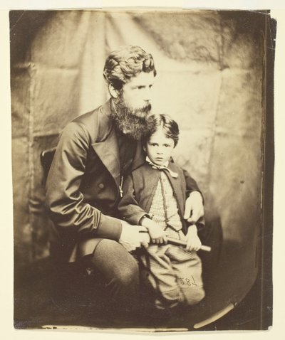 Rév. James Langton Clark et son fils Charles (Robin) - Lewis Carroll