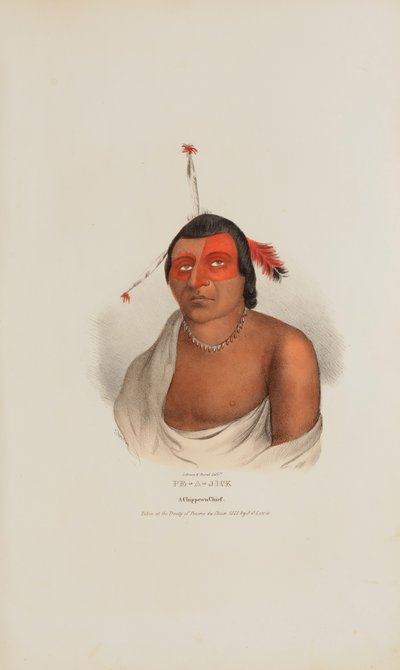 PE-A-JICK ; un chef chippewa, tiré du Portfolio autochtone - Lewis, James Otto