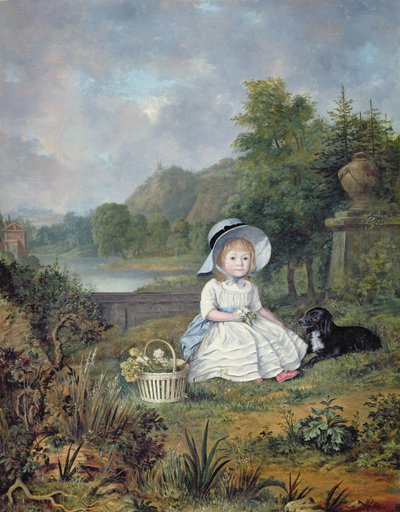 Portrait de Miss Elizabeth Heathcote (huile sur toile) - Lewis Vaslet
