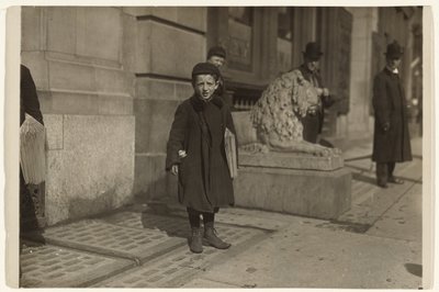 Newsboy - Lewis W. Hine