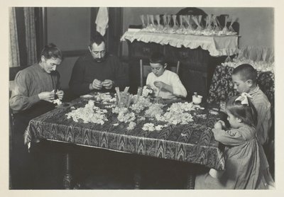 La famille fait des fleurs - Lewis Wickes Hine