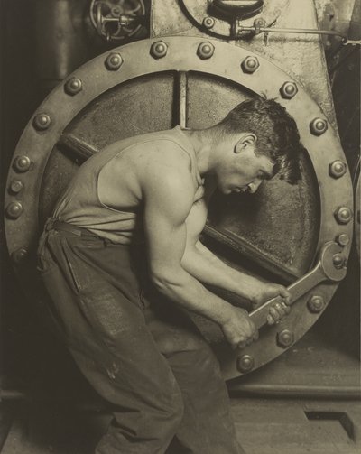 Mécanicien et pompe à vapeur, 1921 - Lewis Wickes Hine