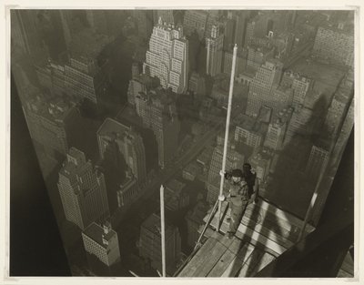 Érection du mât, Empire State Building, 1931 - Lewis Wickes Hine