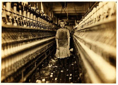 Fileuse, Globe Cotton Mill, Augusta, Géorgie, 1909 - Lewis Wickes Hine