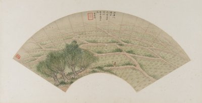 Rizières avec hérons, dynastie Qing, 1741 - Li Shizuo