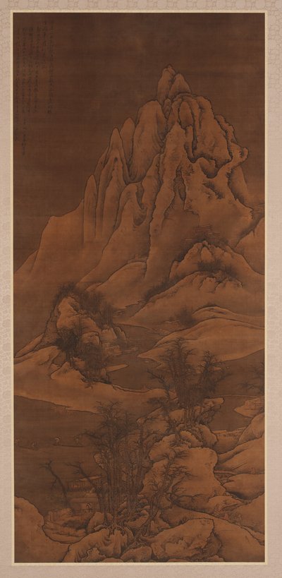 Paysage enneigé après Guo Xi, dynastie Qing, 1702 - Li Yin