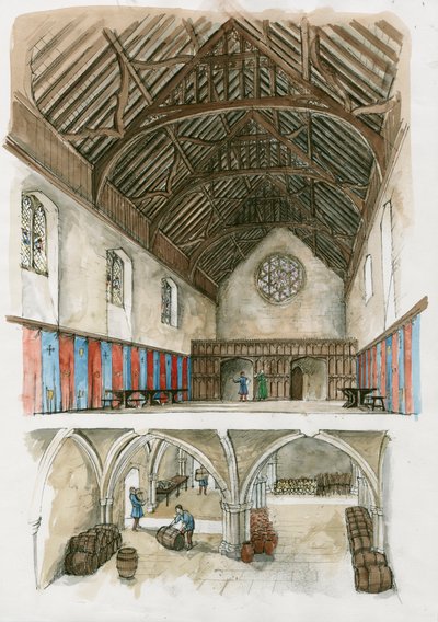 Reconstruction du palais de Winchester à l