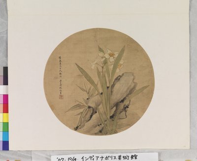 Narcisse et rocher - Liang Yuwei