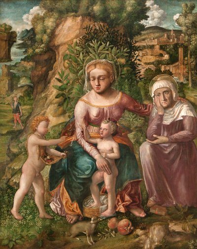 Madone et Enfant avec Sainte Anne - Liberale da Verona