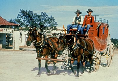 Une diligence restaurée à Alamo Village, Bracketville, Texas - Unbekannt Unbekannt