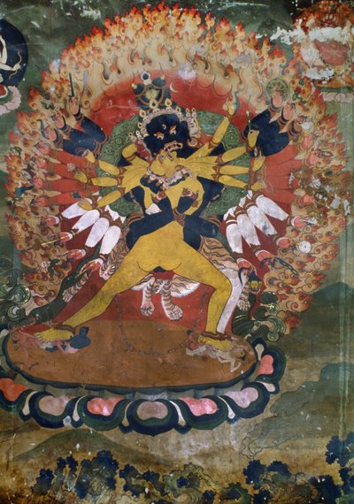 Peintures murales anciennes du monastère lamaïste de Hemis, Laddakh, Inde - Unbekannt Unbekannt