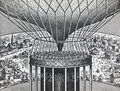 Cinéorama par Raoul Grimoin-Sanson (1860-1941), système de projection circulaire ancêtre du Cinerama - Unbekannt Unbekannt