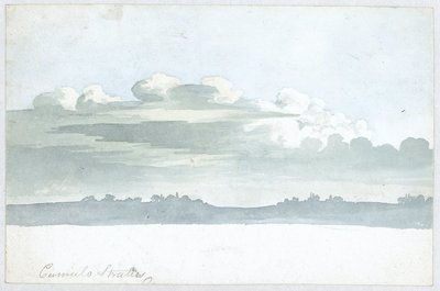 Étude de nuages par Luke Howard, vers 1808-1811 - Unbekannt Unbekannt