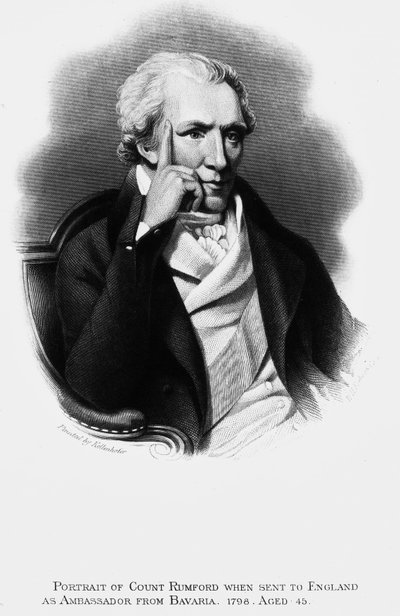 Comte Rumford, scientifique et administrateur anglo-américain - Unbekannt Unbekannt