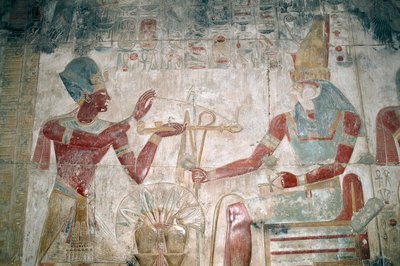 Égypte, Abydos, Temple du pharaon Séthi I, Chapelle d
