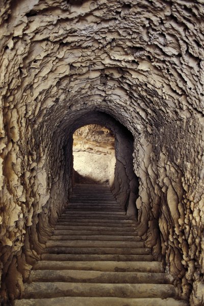 Égypte, Alexandrie, Catacombes de Kom-esh-Shuqafa, Intérieur de l