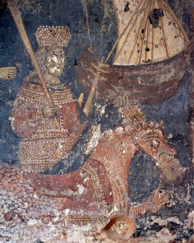 Fresque dans une église à Deliana, Crète, Grèce (photo) - Unbekannt Unbekannt