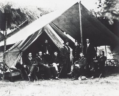Le général Ulysses Grant et son état-major à City Point, été 1864, guerre de Sécession, USA - Unbekannt Unbekannt