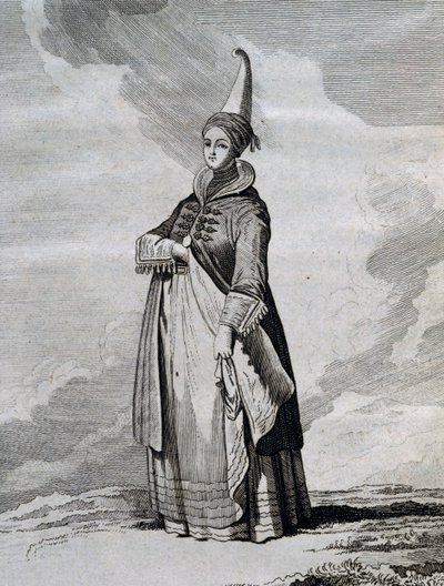 Femme islandaise, gravure d