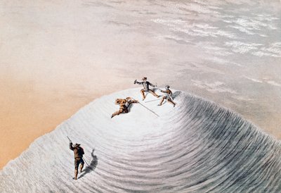 John MacGregor au sommet du Mont Blanc, illustration de 