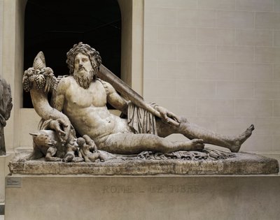 Statue en marbre représentant le Tibre, Temple d