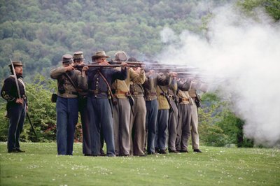 Reconstitution moderne de la bataille de Gettysburg (photo) - Unbekannt Unbekannt