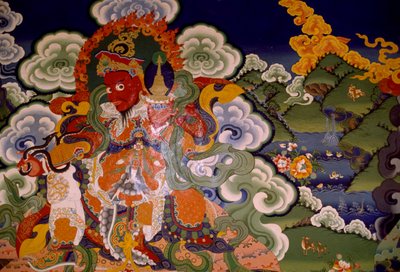 Peinture murale du monastère lamaïste de Lamayuru, Laddakh, Inde - Unbekannt Unbekannt
